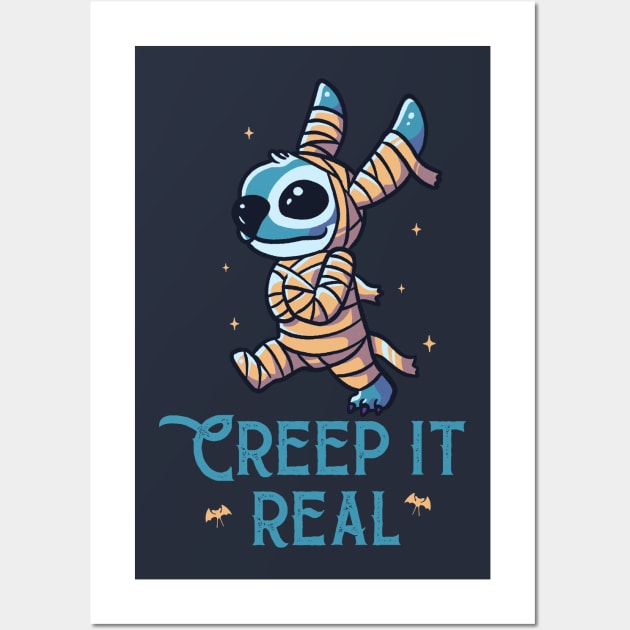 Creep It Real Funny Cute Spooky Wall Art by eduely